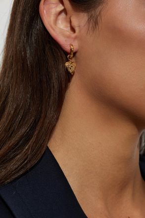 Vivienne Westwood Brass Heart And Pepper Shaped Earrings, Womens, Gold
