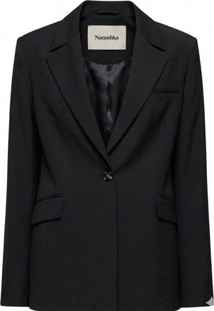 Nanushka WomenS Zeva Tailored Oversized Single-Breasted Blazer In Black