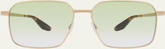 Barton Perreira Mens Hampton Square Titanium Sunglasses