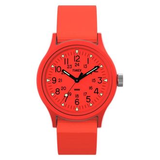 Timex Military MK1 Quartz Orange Dial Mens Watch TW2W91300