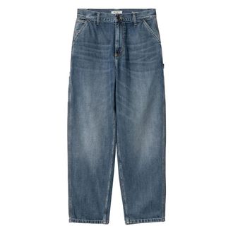 Carhartt Work in Progress Carhartt Wip, Loose-fit Jeans, male, Blue, Size: XS Brandon Single Knee Pants