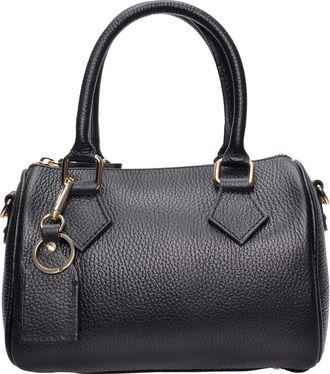 Luisa Vannini Zwart Rundleer Tas