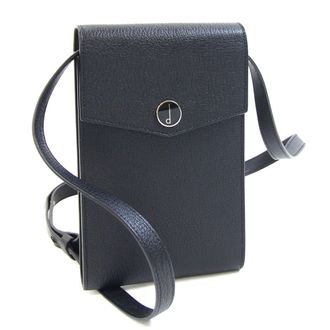 Dunhill Black Leather Pochette Shoulder Bag (Pre-Owned)