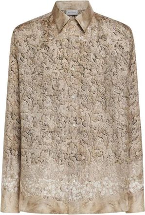 Pierre-Louis Mascia Aloe Longsleeve Shirt - Dames - Overhemden - Beige - S - Overhemden