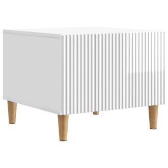 vidaXL Mesa De Caf&eacute; Brillante 49 X 50 X 40 Cm Madera De Ingenier&iacute;a Vidaxl