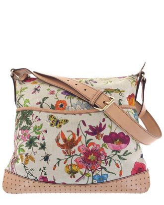 Gucci Flora Canvas Shoulder Bag (Authentic Pre-Loved)
