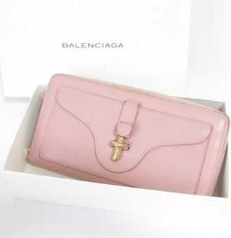 Balenciaga Pink Long Wallet (Bi-Fold) (Pre-Owned)