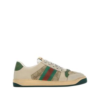 Gucci Screener Logo-embellished Low-top Sneakers