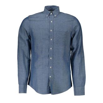 GANT Blue Linen Mens Mens Shirt