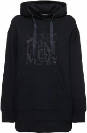 Max Mara Casual Hoodie voor dagelijks gebruik - Dames - Hoodies - Blauw - S - Katoen - Hoodies & sweatvesten