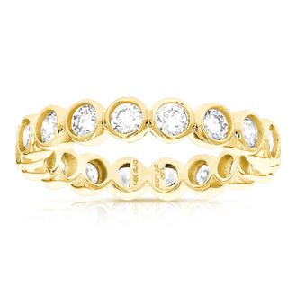 Vir Jewels 1.50 cttw Lab Grown Diamond Eternity Ring Wedding Band in 14K Yellow Gold For Women