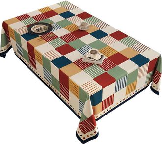 OEM Mantel Rectangular Impermeable Con Aspecto De Lino, Estilo Moderno, Cubremesas Para Cocina Y Comedor, Mesa De Comedor, Mesa De Centro, 140 X 180 Cm