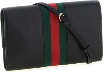 Gucci Womens Black Calfskin Cardholder Accessory