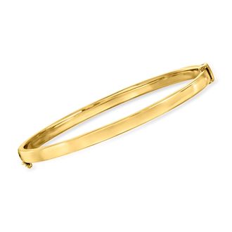 Ross-Simons 18kt Gold Over Sterling Bangle Bracelet