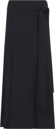 STUDIO NICHOLSON Mile Rok met Mesplooien en Riem - Dames - Midirokken - Zwart - XS - Rokken