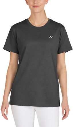 Dalix Womens Bow Jersey Tee in Asphalt at Nordstrom, Size Xx-Large