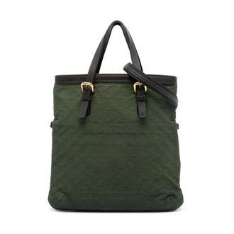 Louis Vuitton Pre-owned Tote Bags, female, Green, Size: ONE SIZE Pre-owned Vintage Monogram Canvas Vertical Tote Bag