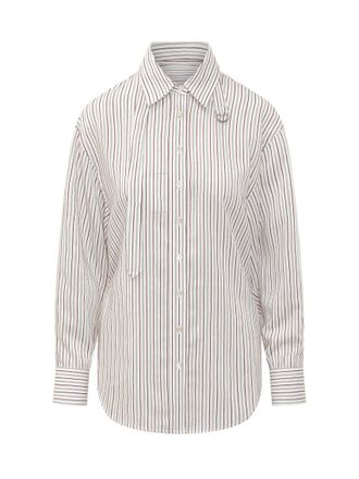 Isabel Marant White Relaxed Stripes Shirt