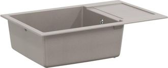 vidaXL Lavabo Gris 780 X 500 Mm 80% Cuarzo Y 20% Resina Vidaxl