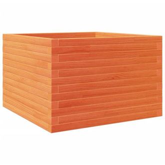 vidaXL Vidaxl - Jardinera De Madera Maciza De Pino Marr&oacute;n Cera 70x70x46 Cm