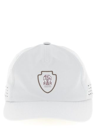 Brunello Cucinelli White Logo Baseball Hat