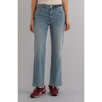 Kut from the Kloth Pattie High Waist Straight Leg Jeans in Outstanding at Nordstrom, Size 16
