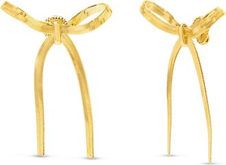 Bruno Magli Sofia Gold Bow Earrings