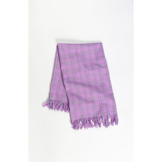 Archive New York Chiapas Plaid Handwoven Cotton Kitchen Towel in Lilac at Nordstrom