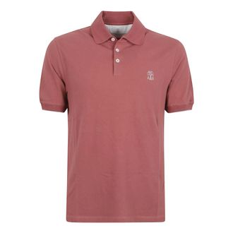 Brunello Cucinelli Brunello Cucinelli, Polo Shirts, male, Brown, Size: 2XL Cotton Polo Shirt