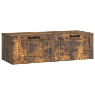 vidaXL Mueble Para Tv De Pared Roble Ahumado 98 X 41 X 30 Cm Vidaxl