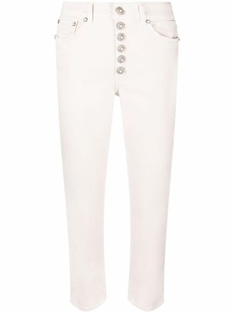 Dondup Koons cropped button-fly trousers - Neutrals
