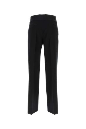 Valentino Garavani Black Exterior: Virgin Wool Pantaloni Trousers