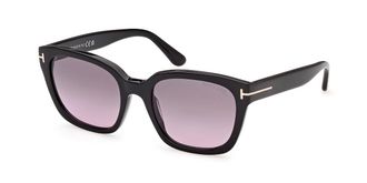 Tom Ford FT1216 HAYLAY 01B Womens Sunglasses Black Size 53