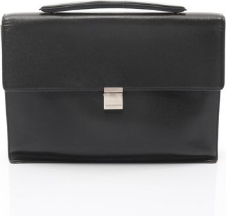 Louis Vuitton Ardoise Black Taiga Leather Briefcase (Pre-Owned)