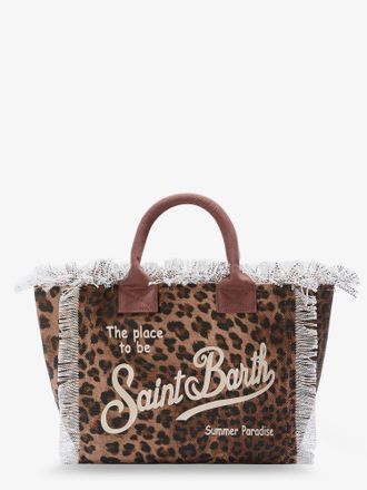 MC2 Saint Barth Borsa a tracolla Colette in canvas con motivo animalier - MC2 SAINT BARTH - gender_Woman