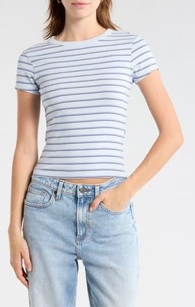 Abound Short Sleeve Baby T-Shirt in Blue Bird Lana Stripe at Nordstrom Rack, Size Medium