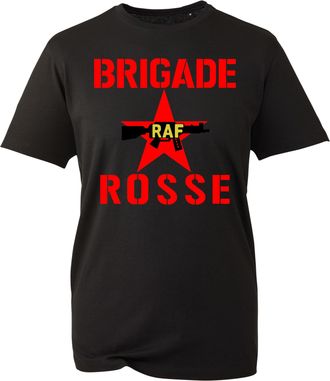 Generic Brigade Rosse RAF T-Shirt, Army Themed Star Rifle Platoon Squad Shirt, Gift Unisex Tee Top (Black, XL)