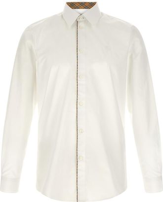 Burberry White Regular Solid Shirt