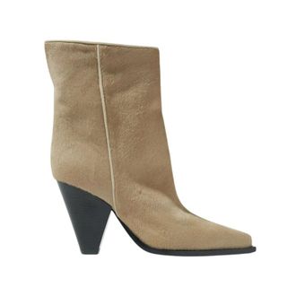 Scarosso Heeled Boots, female, Beige, Size: 9 1/2 US Emily Heeled Boots