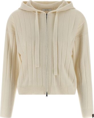 Max Mara White Cashmere Womens Cardigan