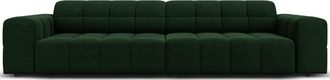 BLOOMINGLOFT 4-Sitzer Design Sofa Chicago mit Samtbezug