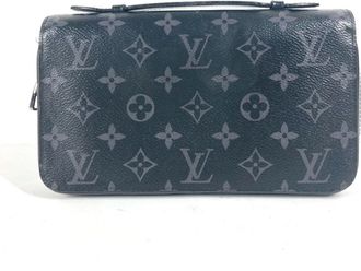 Louis Vuitton Monogram Eclipse Black Monogram Eclipse Long Wallet (Bi-Fold) (Pre-Owned)