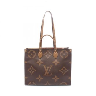 Louis Vuitton Beige Brown Coated Canvas Handbag Tote Bag (Pre-Owned)