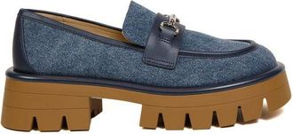 Michael Kors Loafers Donker Vintage Blauwe Washed