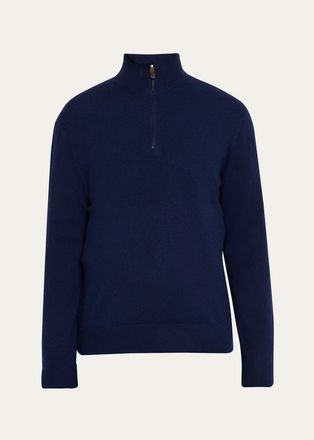 Polo Ralph Lauren Mens Cashmere Half-Zip Sweater