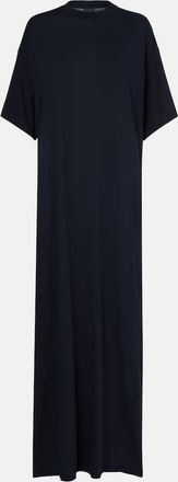 Balenciaga Abito lungo Cocoon in jersey di cotone