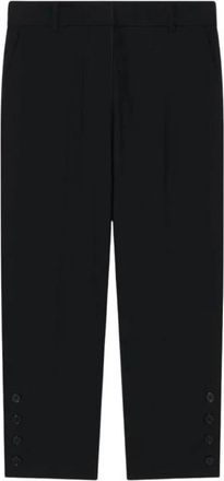 Iro Aqua Pants - Dames - Vrijetijds broeken - Zwart - M - Leer - Broeken