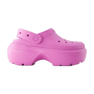 Crocs Clogs, female, Pink, 5 UK, Pink Thermoplastic Slip-On Sandals