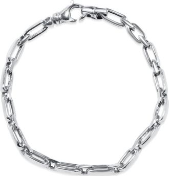 Pompeii3 Mens Round & Square Link 14k Gold (16gram) or Platinum (26gram) 5mm Bracelet 8.5