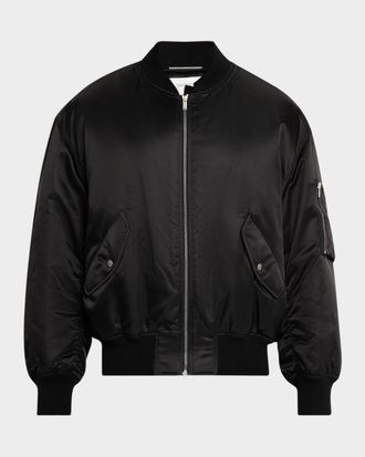 Saint Laurent Men & apos;s Oversized Boule Bomber Jacket